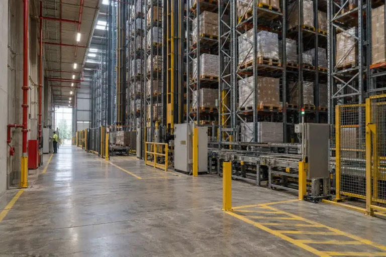High-bay ASRS warehouse fire protection